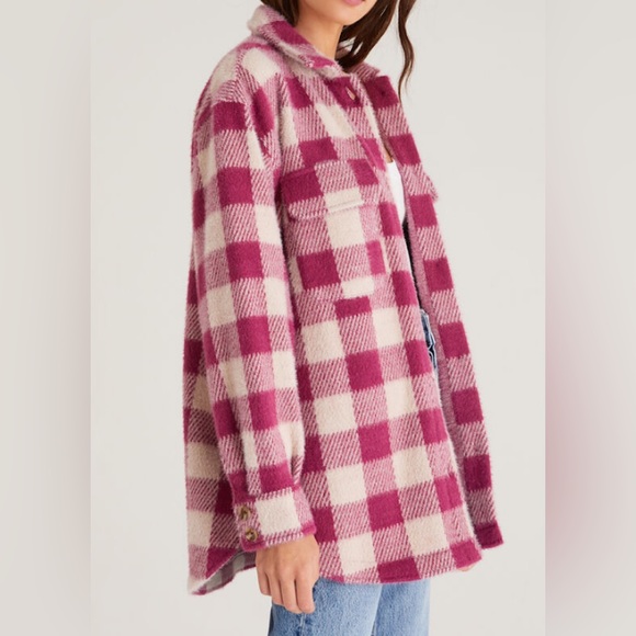 Z Supply Tucker Plaid Shacket - Picture 2 of 7